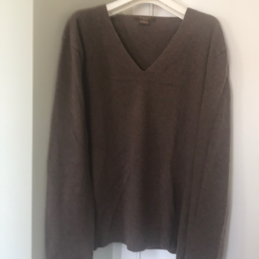 brown cashmere sweater